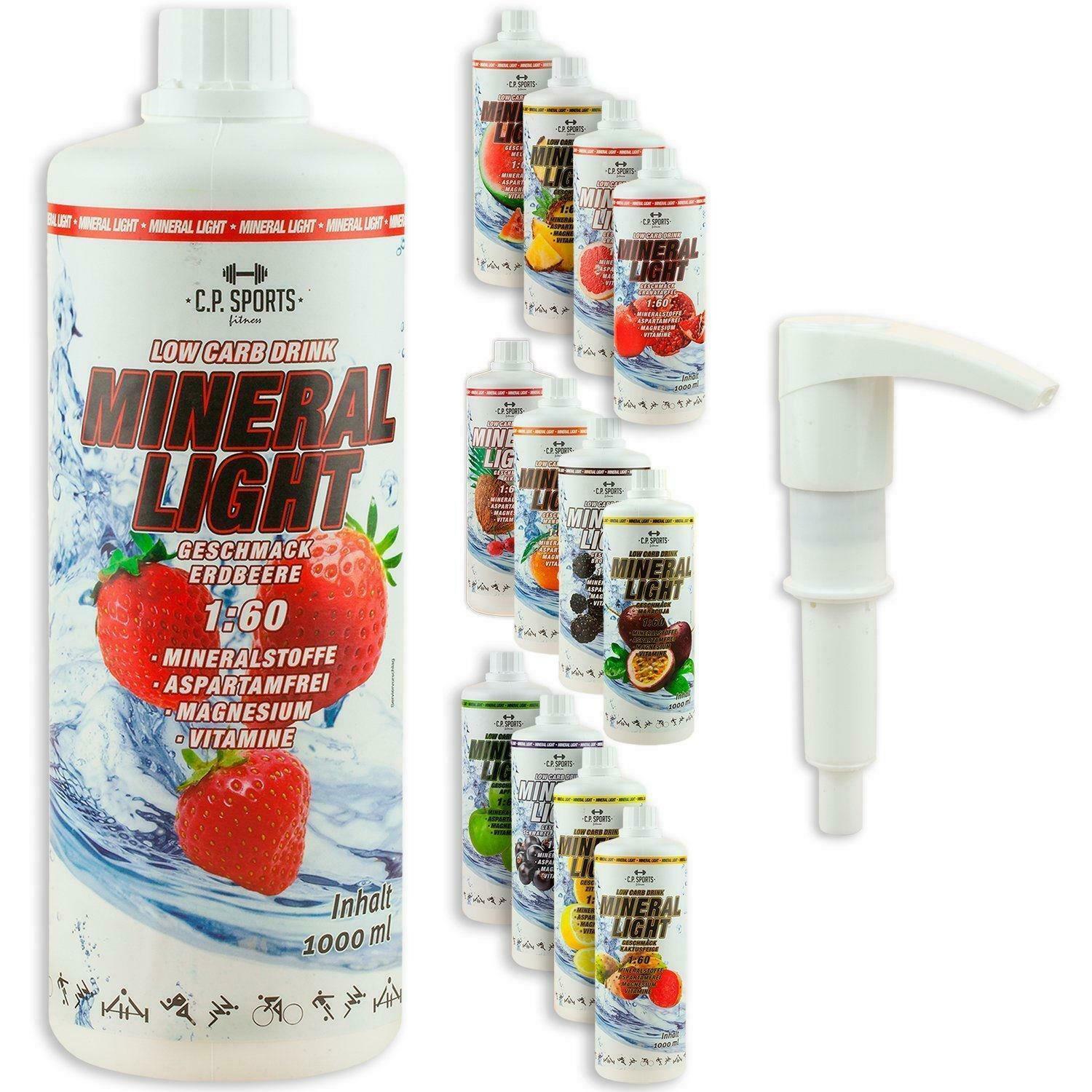 Cp Sports Getränke Konzentrat Vital Drink Sirup Elektrolyte Mineral Light +pumpe
