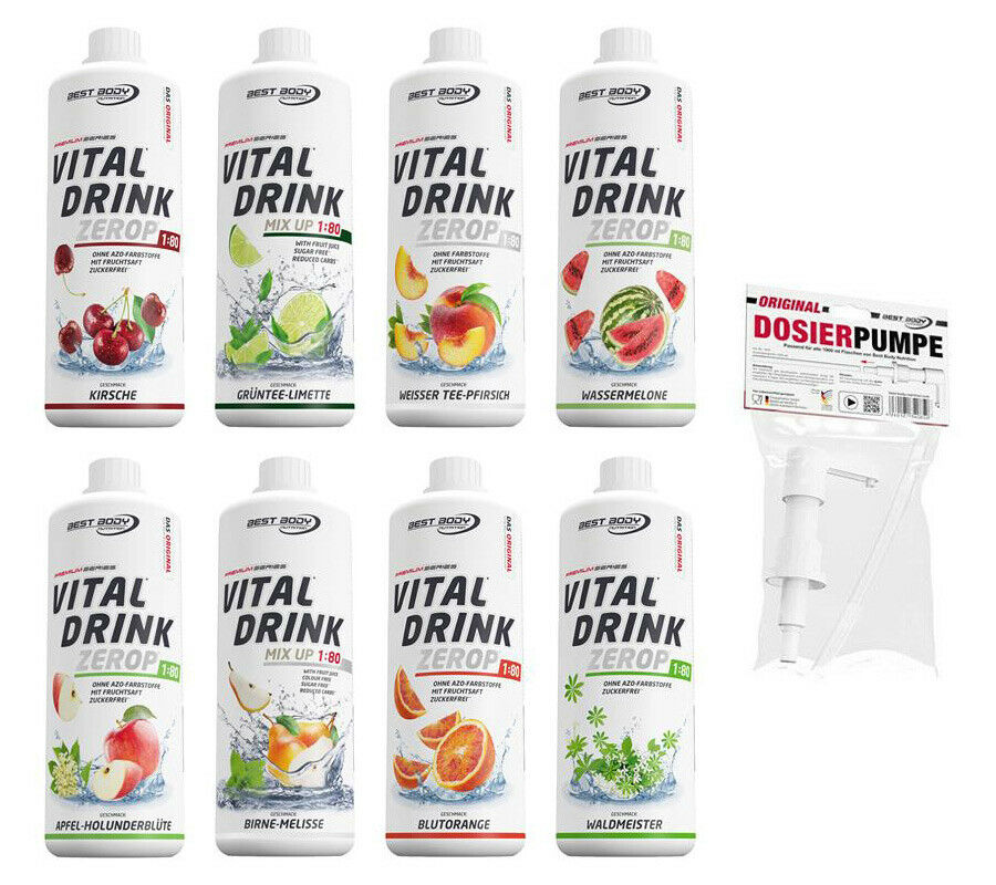 Best Body Nutrition Vital Drink 1 Liter Konzentrat Mit/ohne Dosierpumpe